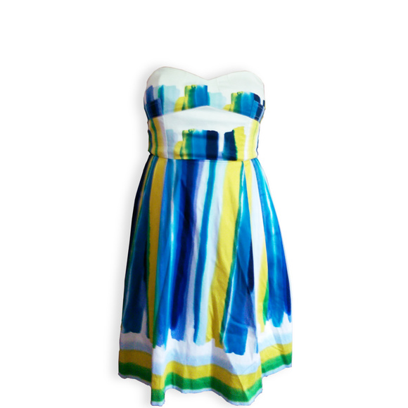 Calvin Klein Dresses & Skirts - Calvin Klein Strapless Watercolor Dress Size 12